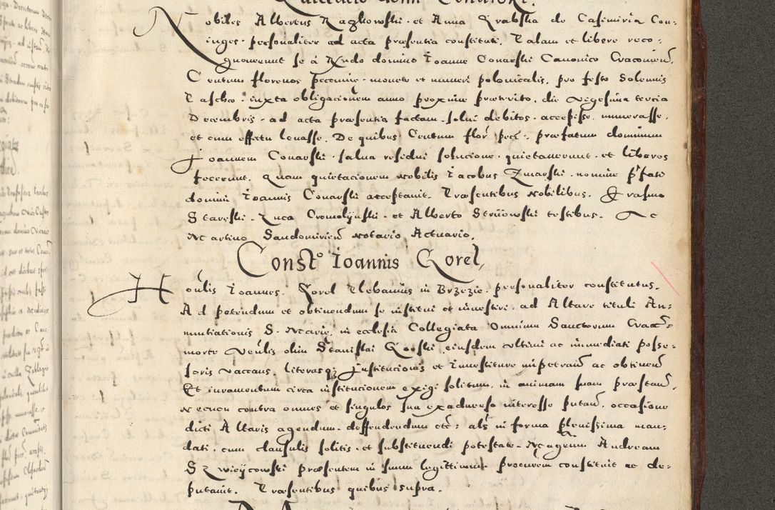 Zdjęcie nr 1217 dla obiektu archiwalnego: Acta actorum causarum sententiarum deffinitiuarum, quam interloquutoriarum, decretorum, obligationum, procuratorum etc. coram Reverendo Domino Martino Izbienski de Rusiecz Archidiacono Posnaniensis, custode et in Spiritualibus Vicario generali officiali Cracoviensis, ad Annum Domini Millesimum quingentesimum Sexagesimum Nonum cuius indictio duodecima, Pontus Sanctissimi Pii Papae Quinti Annus quartus foeliciter continuantur