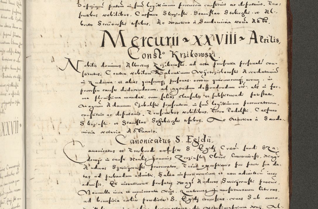 Zdjęcie nr 1211 dla obiektu archiwalnego: Acta actorum causarum sententiarum deffinitiuarum, quam interloquutoriarum, decretorum, obligationum, procuratorum etc. coram Reverendo Domino Martino Izbienski de Rusiecz Archidiacono Posnaniensis, custode et in Spiritualibus Vicario generali officiali Cracoviensis, ad Annum Domini Millesimum quingentesimum Sexagesimum Nonum cuius indictio duodecima, Pontus Sanctissimi Pii Papae Quinti Annus quartus foeliciter continuantur