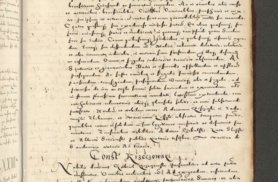 Zdjęcie nr 1205 dla obiektu archiwalnego: Acta actorum causarum sententiarum deffinitiuarum, quam interloquutoriarum, decretorum, obligationum, procuratorum etc. coram Reverendo Domino Martino Izbienski de Rusiecz Archidiacono Posnaniensis, custode et in Spiritualibus Vicario generali officiali Cracoviensis, ad Annum Domini Millesimum quingentesimum Sexagesimum Nonum cuius indictio duodecima, Pontus Sanctissimi Pii Papae Quinti Annus quartus foeliciter continuantur