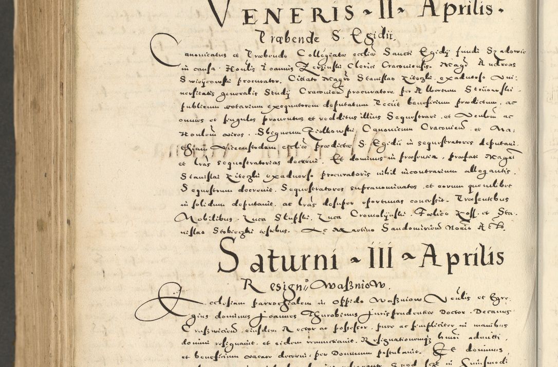 Zdjęcie nr 1196 dla obiektu archiwalnego: Acta actorum causarum sententiarum deffinitiuarum, quam interloquutoriarum, decretorum, obligationum, procuratorum etc. coram Reverendo Domino Martino Izbienski de Rusiecz Archidiacono Posnaniensis, custode et in Spiritualibus Vicario generali officiali Cracoviensis, ad Annum Domini Millesimum quingentesimum Sexagesimum Nonum cuius indictio duodecima, Pontus Sanctissimi Pii Papae Quinti Annus quartus foeliciter continuantur