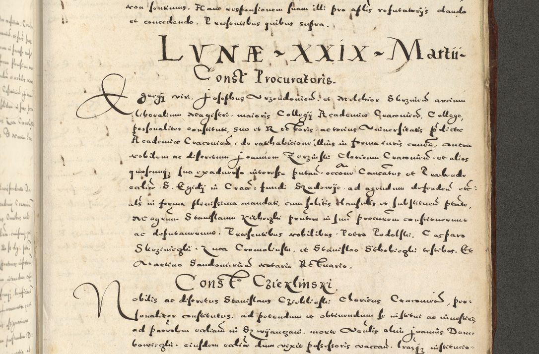 Zdjęcie nr 1191 dla obiektu archiwalnego: Acta actorum causarum sententiarum deffinitiuarum, quam interloquutoriarum, decretorum, obligationum, procuratorum etc. coram Reverendo Domino Martino Izbienski de Rusiecz Archidiacono Posnaniensis, custode et in Spiritualibus Vicario generali officiali Cracoviensis, ad Annum Domini Millesimum quingentesimum Sexagesimum Nonum cuius indictio duodecima, Pontus Sanctissimi Pii Papae Quinti Annus quartus foeliciter continuantur