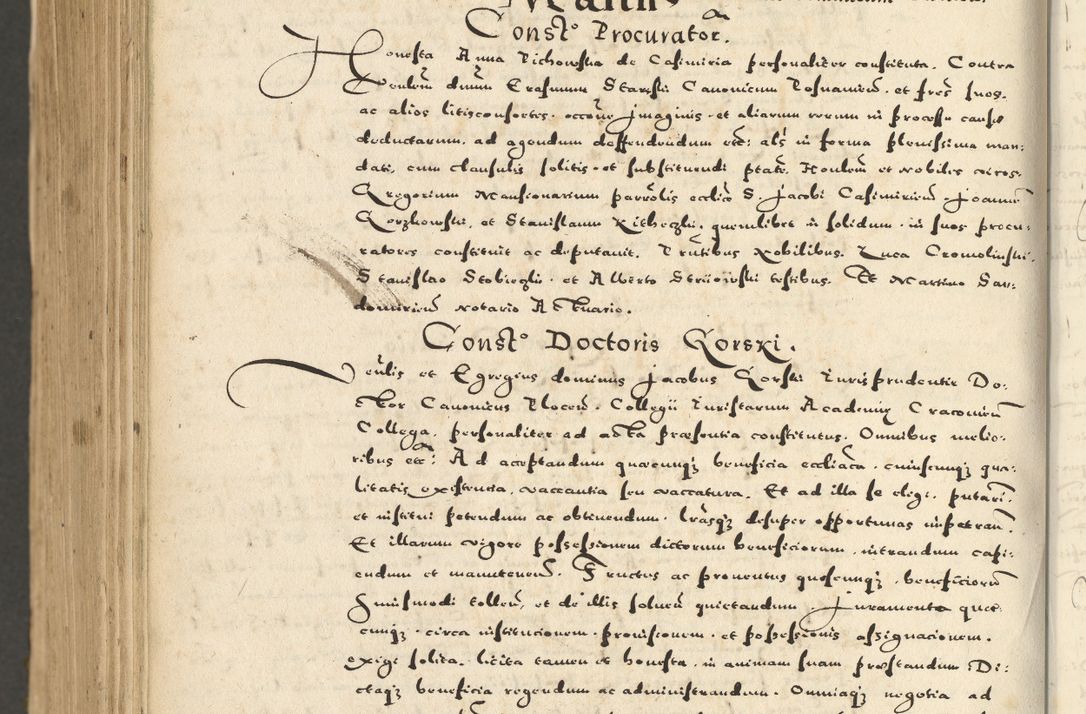 Zdjęcie nr 1190 dla obiektu archiwalnego: Acta actorum causarum sententiarum deffinitiuarum, quam interloquutoriarum, decretorum, obligationum, procuratorum etc. coram Reverendo Domino Martino Izbienski de Rusiecz Archidiacono Posnaniensis, custode et in Spiritualibus Vicario generali officiali Cracoviensis, ad Annum Domini Millesimum quingentesimum Sexagesimum Nonum cuius indictio duodecima, Pontus Sanctissimi Pii Papae Quinti Annus quartus foeliciter continuantur