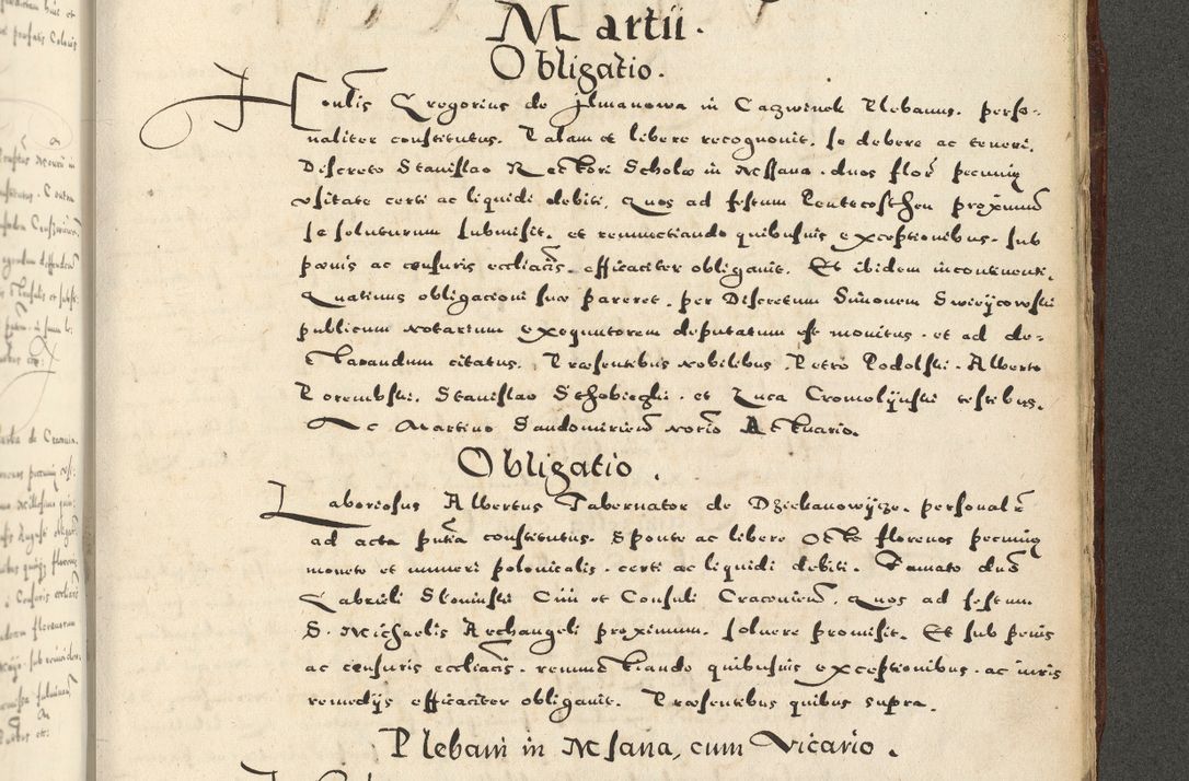 Zdjęcie nr 1187 dla obiektu archiwalnego: Acta actorum causarum sententiarum deffinitiuarum, quam interloquutoriarum, decretorum, obligationum, procuratorum etc. coram Reverendo Domino Martino Izbienski de Rusiecz Archidiacono Posnaniensis, custode et in Spiritualibus Vicario generali officiali Cracoviensis, ad Annum Domini Millesimum quingentesimum Sexagesimum Nonum cuius indictio duodecima, Pontus Sanctissimi Pii Papae Quinti Annus quartus foeliciter continuantur