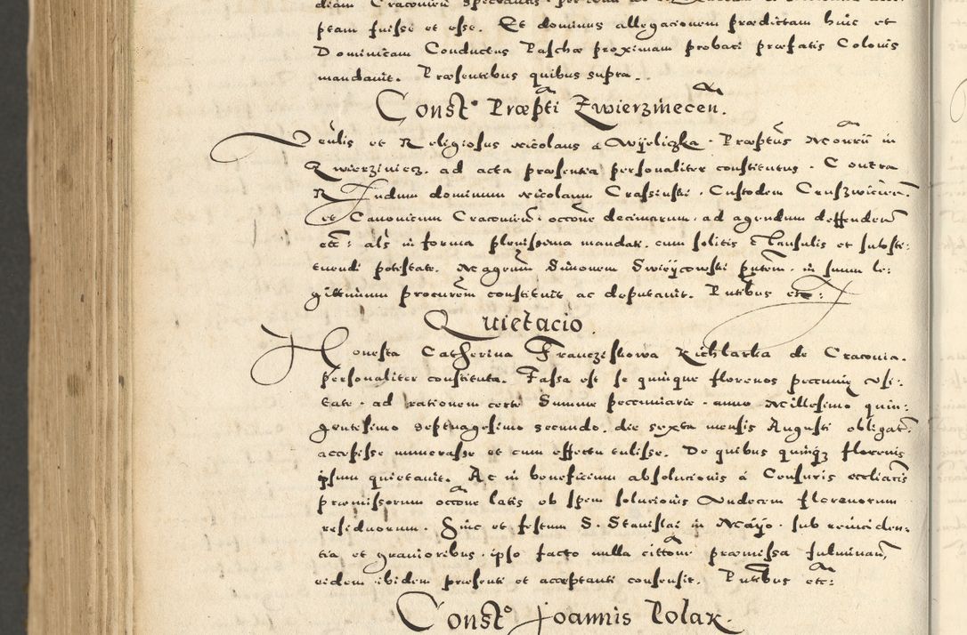 Zdjęcie nr 1186 dla obiektu archiwalnego: Acta actorum causarum sententiarum deffinitiuarum, quam interloquutoriarum, decretorum, obligationum, procuratorum etc. coram Reverendo Domino Martino Izbienski de Rusiecz Archidiacono Posnaniensis, custode et in Spiritualibus Vicario generali officiali Cracoviensis, ad Annum Domini Millesimum quingentesimum Sexagesimum Nonum cuius indictio duodecima, Pontus Sanctissimi Pii Papae Quinti Annus quartus foeliciter continuantur