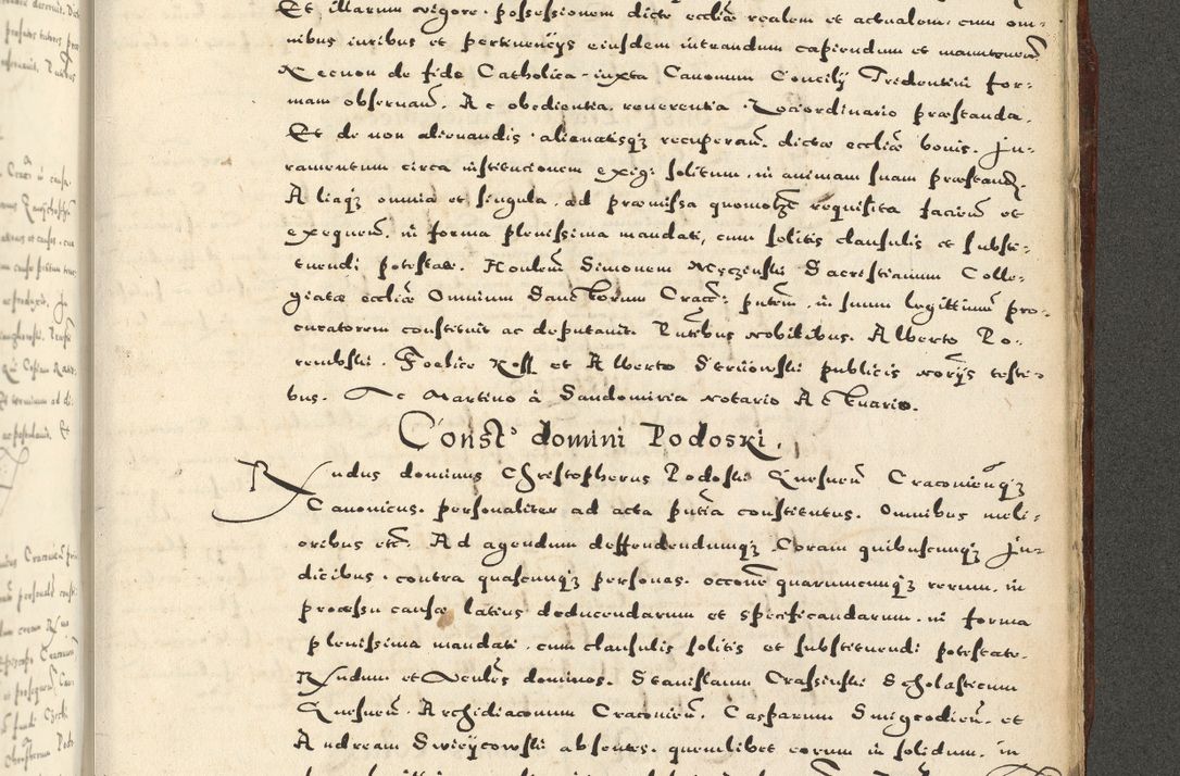 Zdjęcie nr 1185 dla obiektu archiwalnego: Acta actorum causarum sententiarum deffinitiuarum, quam interloquutoriarum, decretorum, obligationum, procuratorum etc. coram Reverendo Domino Martino Izbienski de Rusiecz Archidiacono Posnaniensis, custode et in Spiritualibus Vicario generali officiali Cracoviensis, ad Annum Domini Millesimum quingentesimum Sexagesimum Nonum cuius indictio duodecima, Pontus Sanctissimi Pii Papae Quinti Annus quartus foeliciter continuantur