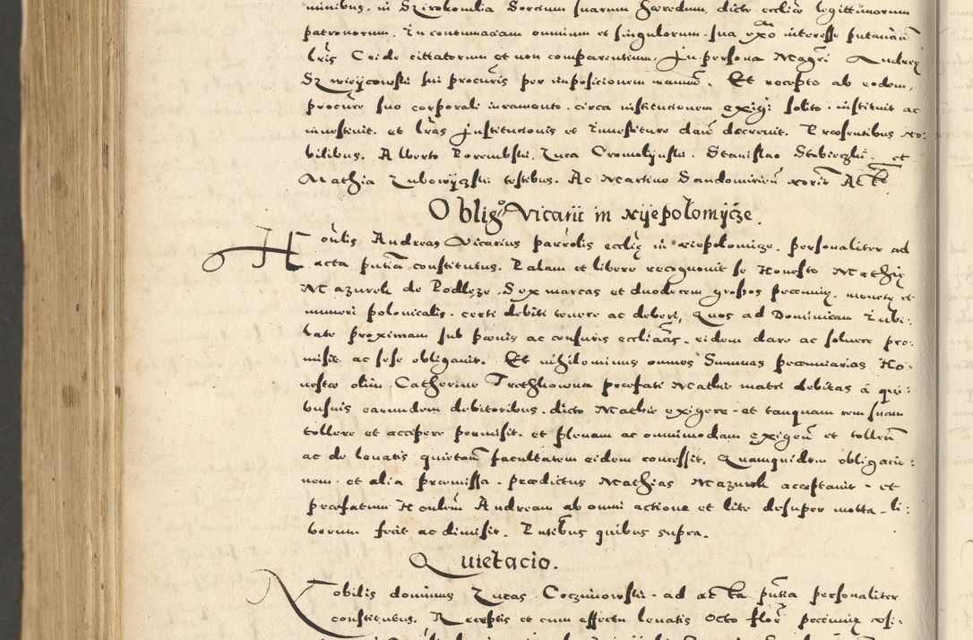Zdjęcie nr 1174 dla obiektu archiwalnego: Acta actorum causarum sententiarum deffinitiuarum, quam interloquutoriarum, decretorum, obligationum, procuratorum etc. coram Reverendo Domino Martino Izbienski de Rusiecz Archidiacono Posnaniensis, custode et in Spiritualibus Vicario generali officiali Cracoviensis, ad Annum Domini Millesimum quingentesimum Sexagesimum Nonum cuius indictio duodecima, Pontus Sanctissimi Pii Papae Quinti Annus quartus foeliciter continuantur