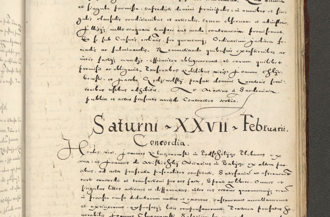 Zdjęcie nr 1157 dla obiektu archiwalnego: Acta actorum causarum sententiarum deffinitiuarum, quam interloquutoriarum, decretorum, obligationum, procuratorum etc. coram Reverendo Domino Martino Izbienski de Rusiecz Archidiacono Posnaniensis, custode et in Spiritualibus Vicario generali officiali Cracoviensis, ad Annum Domini Millesimum quingentesimum Sexagesimum Nonum cuius indictio duodecima, Pontus Sanctissimi Pii Papae Quinti Annus quartus foeliciter continuantur