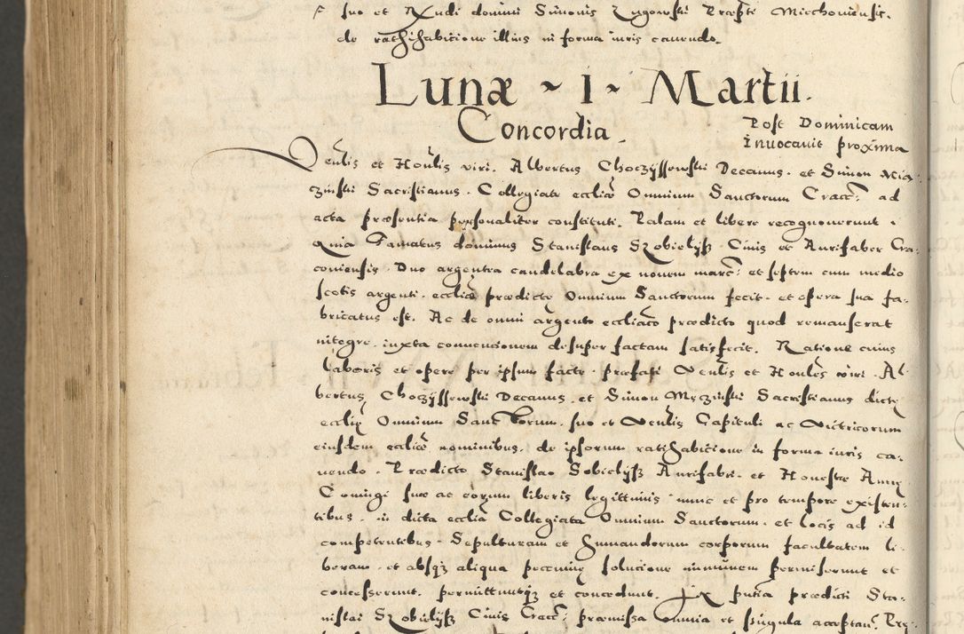 Zdjęcie nr 1158 dla obiektu archiwalnego: Acta actorum causarum sententiarum deffinitiuarum, quam interloquutoriarum, decretorum, obligationum, procuratorum etc. coram Reverendo Domino Martino Izbienski de Rusiecz Archidiacono Posnaniensis, custode et in Spiritualibus Vicario generali officiali Cracoviensis, ad Annum Domini Millesimum quingentesimum Sexagesimum Nonum cuius indictio duodecima, Pontus Sanctissimi Pii Papae Quinti Annus quartus foeliciter continuantur