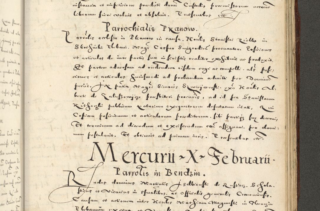 Zdjęcie nr 1145 dla obiektu archiwalnego: Acta actorum causarum sententiarum deffinitiuarum, quam interloquutoriarum, decretorum, obligationum, procuratorum etc. coram Reverendo Domino Martino Izbienski de Rusiecz Archidiacono Posnaniensis, custode et in Spiritualibus Vicario generali officiali Cracoviensis, ad Annum Domini Millesimum quingentesimum Sexagesimum Nonum cuius indictio duodecima, Pontus Sanctissimi Pii Papae Quinti Annus quartus foeliciter continuantur