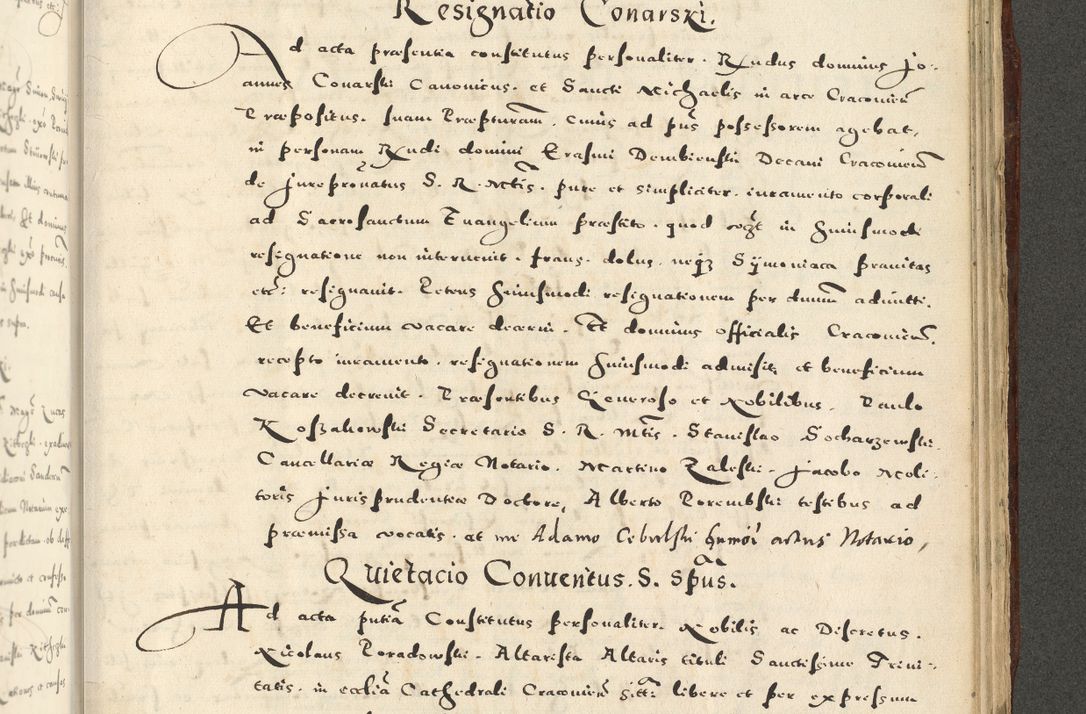 Zdjęcie nr 1139 dla obiektu archiwalnego: Acta actorum causarum sententiarum deffinitiuarum, quam interloquutoriarum, decretorum, obligationum, procuratorum etc. coram Reverendo Domino Martino Izbienski de Rusiecz Archidiacono Posnaniensis, custode et in Spiritualibus Vicario generali officiali Cracoviensis, ad Annum Domini Millesimum quingentesimum Sexagesimum Nonum cuius indictio duodecima, Pontus Sanctissimi Pii Papae Quinti Annus quartus foeliciter continuantur