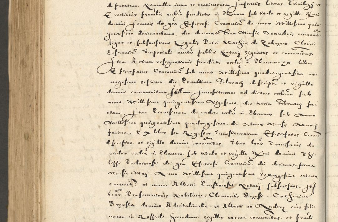 Zdjęcie nr 1140 dla obiektu archiwalnego: Acta actorum causarum sententiarum deffinitiuarum, quam interloquutoriarum, decretorum, obligationum, procuratorum etc. coram Reverendo Domino Martino Izbienski de Rusiecz Archidiacono Posnaniensis, custode et in Spiritualibus Vicario generali officiali Cracoviensis, ad Annum Domini Millesimum quingentesimum Sexagesimum Nonum cuius indictio duodecima, Pontus Sanctissimi Pii Papae Quinti Annus quartus foeliciter continuantur