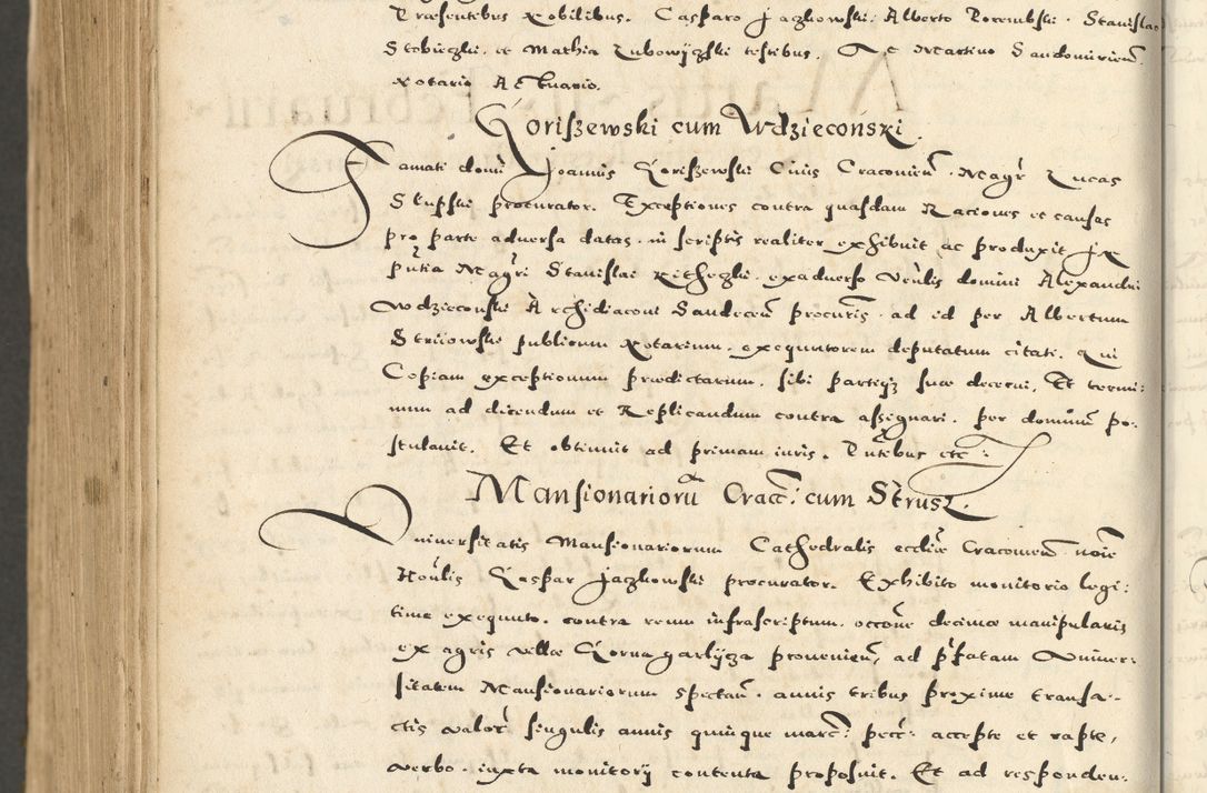 Zdjęcie nr 1142 dla obiektu archiwalnego: Acta actorum causarum sententiarum deffinitiuarum, quam interloquutoriarum, decretorum, obligationum, procuratorum etc. coram Reverendo Domino Martino Izbienski de Rusiecz Archidiacono Posnaniensis, custode et in Spiritualibus Vicario generali officiali Cracoviensis, ad Annum Domini Millesimum quingentesimum Sexagesimum Nonum cuius indictio duodecima, Pontus Sanctissimi Pii Papae Quinti Annus quartus foeliciter continuantur