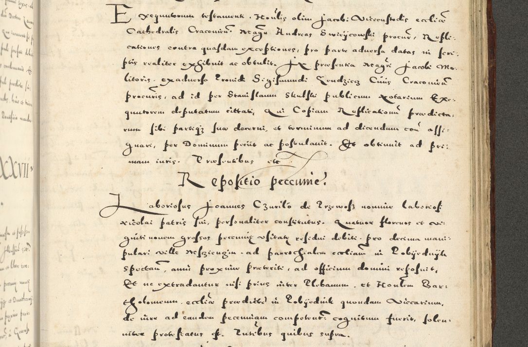 Zdjęcie nr 1135 dla obiektu archiwalnego: Acta actorum causarum sententiarum deffinitiuarum, quam interloquutoriarum, decretorum, obligationum, procuratorum etc. coram Reverendo Domino Martino Izbienski de Rusiecz Archidiacono Posnaniensis, custode et in Spiritualibus Vicario generali officiali Cracoviensis, ad Annum Domini Millesimum quingentesimum Sexagesimum Nonum cuius indictio duodecima, Pontus Sanctissimi Pii Papae Quinti Annus quartus foeliciter continuantur