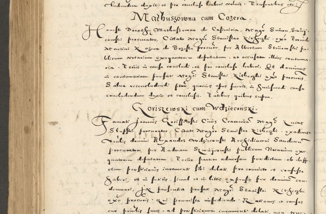 Zdjęcie nr 1138 dla obiektu archiwalnego: Acta actorum causarum sententiarum deffinitiuarum, quam interloquutoriarum, decretorum, obligationum, procuratorum etc. coram Reverendo Domino Martino Izbienski de Rusiecz Archidiacono Posnaniensis, custode et in Spiritualibus Vicario generali officiali Cracoviensis, ad Annum Domini Millesimum quingentesimum Sexagesimum Nonum cuius indictio duodecima, Pontus Sanctissimi Pii Papae Quinti Annus quartus foeliciter continuantur