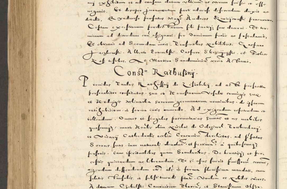Zdjęcie nr 1130 dla obiektu archiwalnego: Acta actorum causarum sententiarum deffinitiuarum, quam interloquutoriarum, decretorum, obligationum, procuratorum etc. coram Reverendo Domino Martino Izbienski de Rusiecz Archidiacono Posnaniensis, custode et in Spiritualibus Vicario generali officiali Cracoviensis, ad Annum Domini Millesimum quingentesimum Sexagesimum Nonum cuius indictio duodecima, Pontus Sanctissimi Pii Papae Quinti Annus quartus foeliciter continuantur
