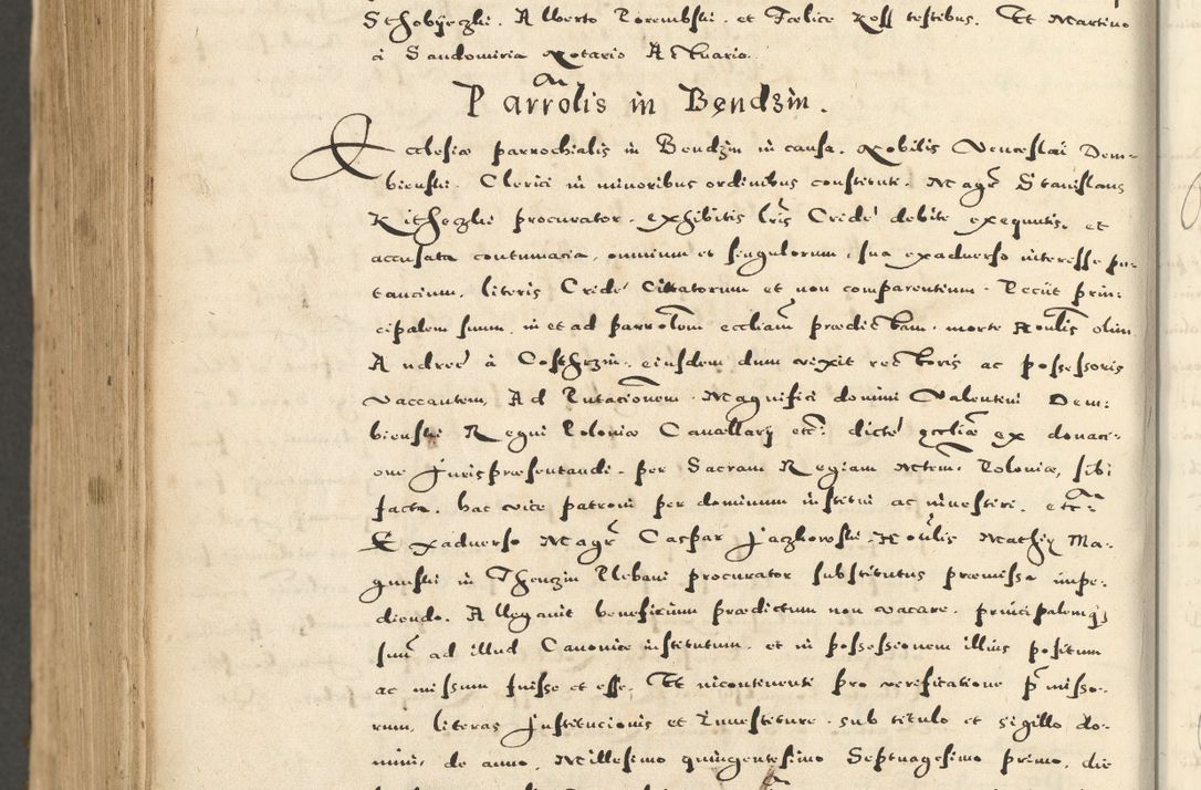 Zdjęcie nr 1132 dla obiektu archiwalnego: Acta actorum causarum sententiarum deffinitiuarum, quam interloquutoriarum, decretorum, obligationum, procuratorum etc. coram Reverendo Domino Martino Izbienski de Rusiecz Archidiacono Posnaniensis, custode et in Spiritualibus Vicario generali officiali Cracoviensis, ad Annum Domini Millesimum quingentesimum Sexagesimum Nonum cuius indictio duodecima, Pontus Sanctissimi Pii Papae Quinti Annus quartus foeliciter continuantur