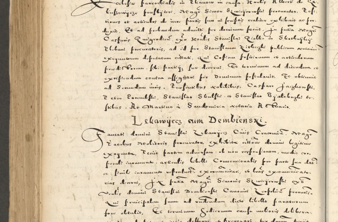 Zdjęcie nr 1128 dla obiektu archiwalnego: Acta actorum causarum sententiarum deffinitiuarum, quam interloquutoriarum, decretorum, obligationum, procuratorum etc. coram Reverendo Domino Martino Izbienski de Rusiecz Archidiacono Posnaniensis, custode et in Spiritualibus Vicario generali officiali Cracoviensis, ad Annum Domini Millesimum quingentesimum Sexagesimum Nonum cuius indictio duodecima, Pontus Sanctissimi Pii Papae Quinti Annus quartus foeliciter continuantur