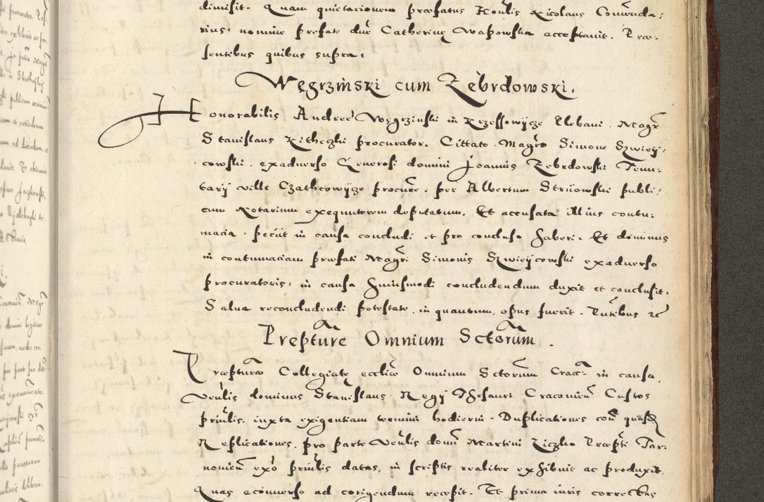 Zdjęcie nr 1129 dla obiektu archiwalnego: Acta actorum causarum sententiarum deffinitiuarum, quam interloquutoriarum, decretorum, obligationum, procuratorum etc. coram Reverendo Domino Martino Izbienski de Rusiecz Archidiacono Posnaniensis, custode et in Spiritualibus Vicario generali officiali Cracoviensis, ad Annum Domini Millesimum quingentesimum Sexagesimum Nonum cuius indictio duodecima, Pontus Sanctissimi Pii Papae Quinti Annus quartus foeliciter continuantur