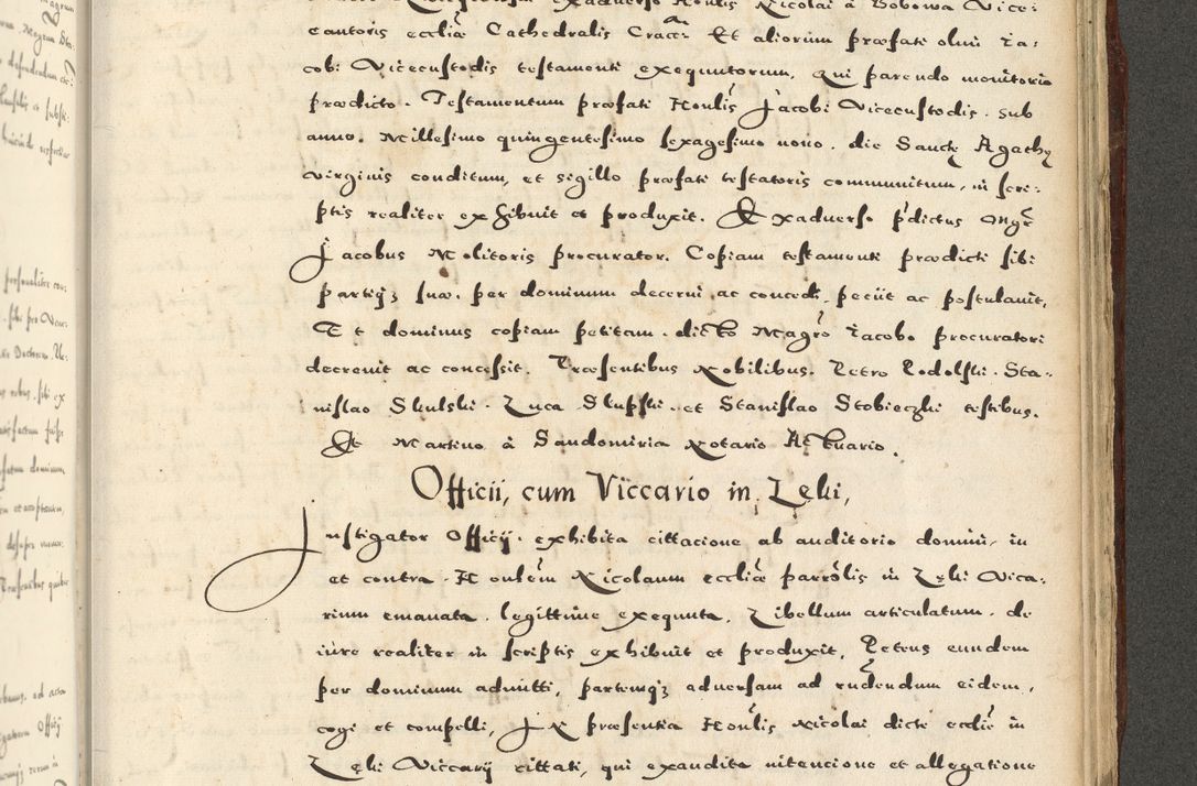 Zdjęcie nr 1125 dla obiektu archiwalnego: Acta actorum causarum sententiarum deffinitiuarum, quam interloquutoriarum, decretorum, obligationum, procuratorum etc. coram Reverendo Domino Martino Izbienski de Rusiecz Archidiacono Posnaniensis, custode et in Spiritualibus Vicario generali officiali Cracoviensis, ad Annum Domini Millesimum quingentesimum Sexagesimum Nonum cuius indictio duodecima, Pontus Sanctissimi Pii Papae Quinti Annus quartus foeliciter continuantur