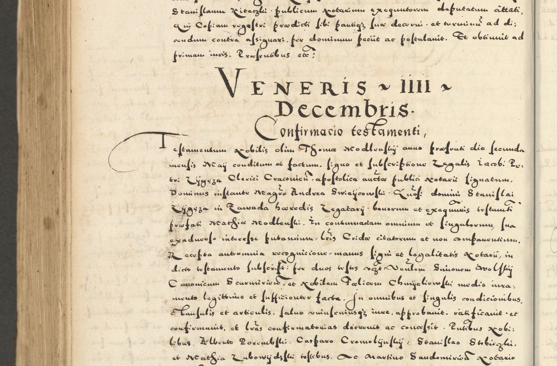 Zdjęcie nr 1108 dla obiektu archiwalnego: Acta actorum causarum sententiarum deffinitiuarum, quam interloquutoriarum, decretorum, obligationum, procuratorum etc. coram Reverendo Domino Martino Izbienski de Rusiecz Archidiacono Posnaniensis, custode et in Spiritualibus Vicario generali officiali Cracoviensis, ad Annum Domini Millesimum quingentesimum Sexagesimum Nonum cuius indictio duodecima, Pontus Sanctissimi Pii Papae Quinti Annus quartus foeliciter continuantur
