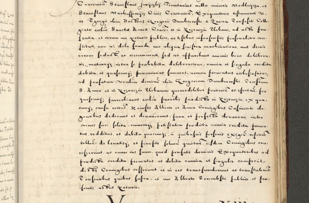 Zdjęcie nr 1091 dla obiektu archiwalnego: Acta actorum causarum sententiarum deffinitiuarum, quam interloquutoriarum, decretorum, obligationum, procuratorum etc. coram Reverendo Domino Martino Izbienski de Rusiecz Archidiacono Posnaniensis, custode et in Spiritualibus Vicario generali officiali Cracoviensis, ad Annum Domini Millesimum quingentesimum Sexagesimum Nonum cuius indictio duodecima, Pontus Sanctissimi Pii Papae Quinti Annus quartus foeliciter continuantur