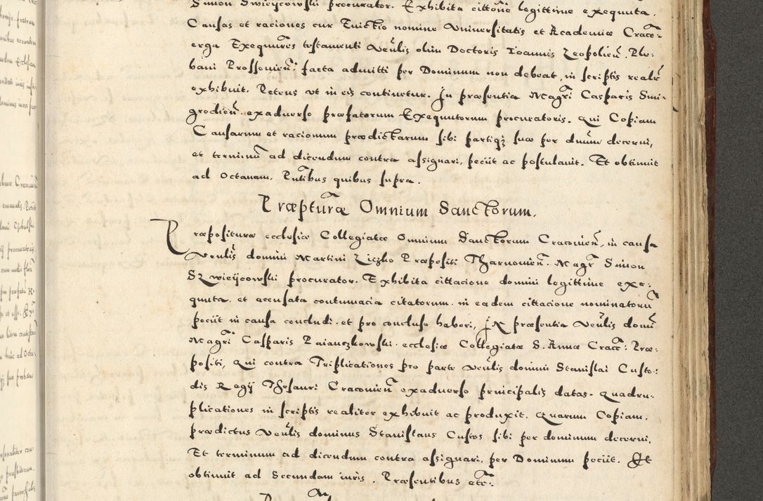 Zdjęcie nr 1085 dla obiektu archiwalnego: Acta actorum causarum sententiarum deffinitiuarum, quam interloquutoriarum, decretorum, obligationum, procuratorum etc. coram Reverendo Domino Martino Izbienski de Rusiecz Archidiacono Posnaniensis, custode et in Spiritualibus Vicario generali officiali Cracoviensis, ad Annum Domini Millesimum quingentesimum Sexagesimum Nonum cuius indictio duodecima, Pontus Sanctissimi Pii Papae Quinti Annus quartus foeliciter continuantur