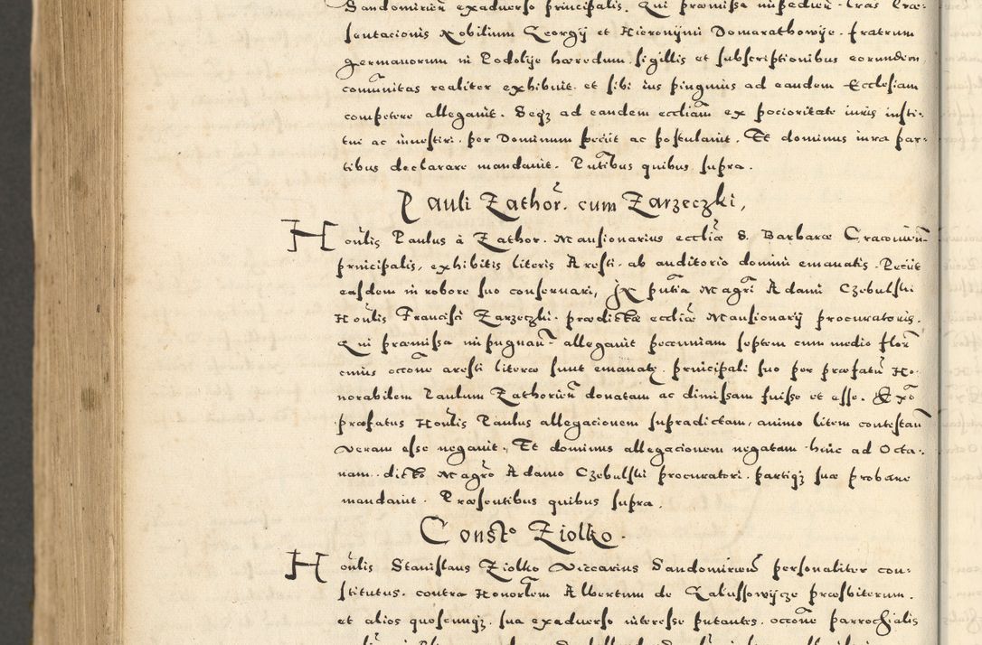 Zdjęcie nr 1084 dla obiektu archiwalnego: Acta actorum causarum sententiarum deffinitiuarum, quam interloquutoriarum, decretorum, obligationum, procuratorum etc. coram Reverendo Domino Martino Izbienski de Rusiecz Archidiacono Posnaniensis, custode et in Spiritualibus Vicario generali officiali Cracoviensis, ad Annum Domini Millesimum quingentesimum Sexagesimum Nonum cuius indictio duodecima, Pontus Sanctissimi Pii Papae Quinti Annus quartus foeliciter continuantur