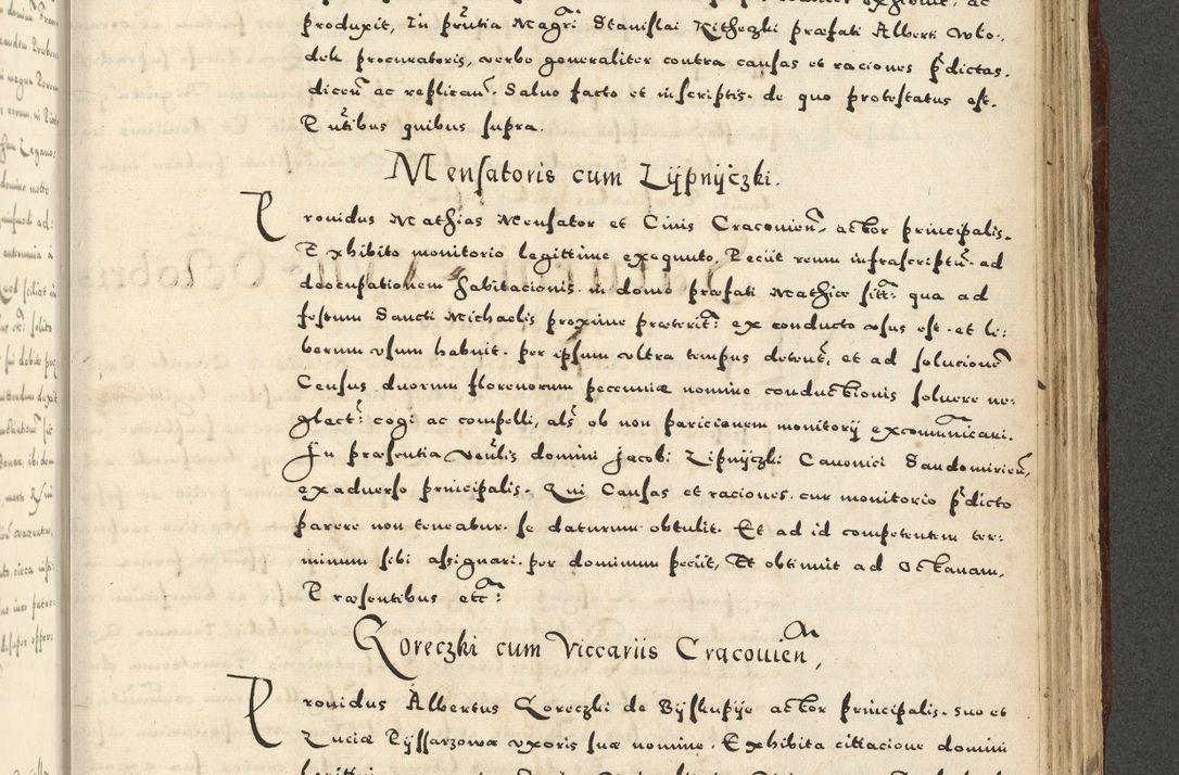 Zdjęcie nr 1071 dla obiektu archiwalnego: Acta actorum causarum sententiarum deffinitiuarum, quam interloquutoriarum, decretorum, obligationum, procuratorum etc. coram Reverendo Domino Martino Izbienski de Rusiecz Archidiacono Posnaniensis, custode et in Spiritualibus Vicario generali officiali Cracoviensis, ad Annum Domini Millesimum quingentesimum Sexagesimum Nonum cuius indictio duodecima, Pontus Sanctissimi Pii Papae Quinti Annus quartus foeliciter continuantur