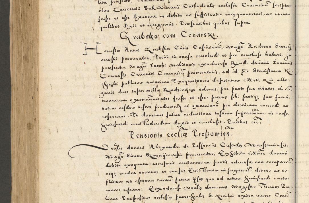Zdjęcie nr 1066 dla obiektu archiwalnego: Acta actorum causarum sententiarum deffinitiuarum, quam interloquutoriarum, decretorum, obligationum, procuratorum etc. coram Reverendo Domino Martino Izbienski de Rusiecz Archidiacono Posnaniensis, custode et in Spiritualibus Vicario generali officiali Cracoviensis, ad Annum Domini Millesimum quingentesimum Sexagesimum Nonum cuius indictio duodecima, Pontus Sanctissimi Pii Papae Quinti Annus quartus foeliciter continuantur