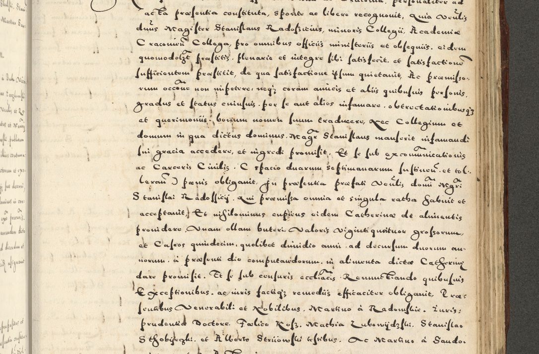Zdjęcie nr 1063 dla obiektu archiwalnego: Acta actorum causarum sententiarum deffinitiuarum, quam interloquutoriarum, decretorum, obligationum, procuratorum etc. coram Reverendo Domino Martino Izbienski de Rusiecz Archidiacono Posnaniensis, custode et in Spiritualibus Vicario generali officiali Cracoviensis, ad Annum Domini Millesimum quingentesimum Sexagesimum Nonum cuius indictio duodecima, Pontus Sanctissimi Pii Papae Quinti Annus quartus foeliciter continuantur