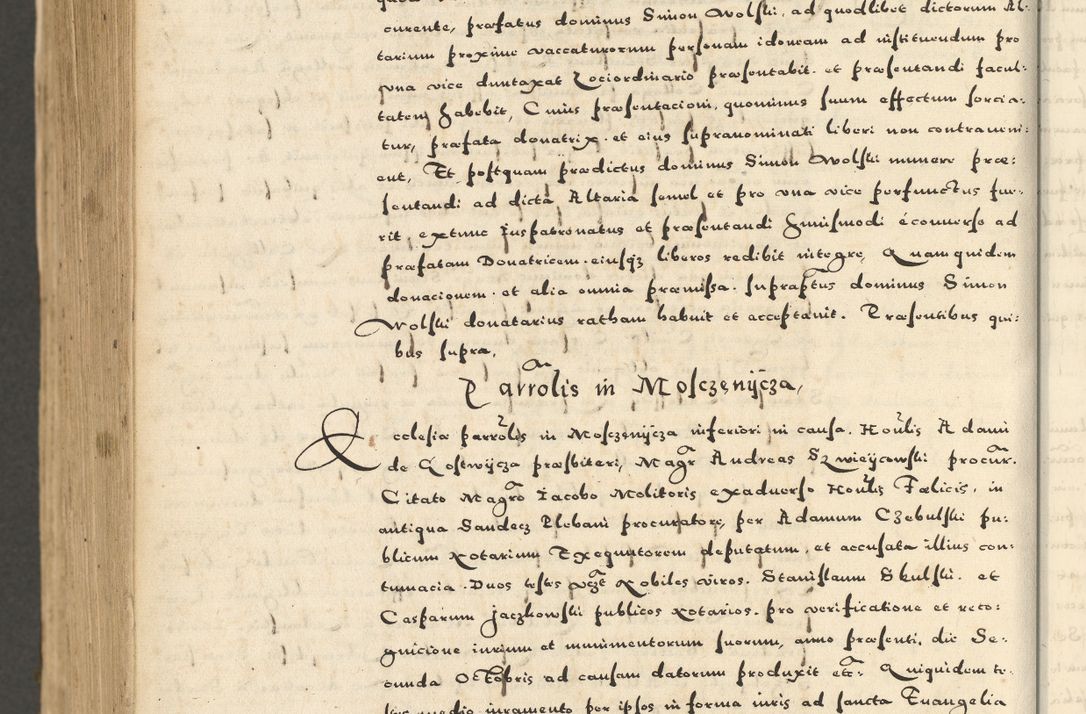 Zdjęcie nr 1064 dla obiektu archiwalnego: Acta actorum causarum sententiarum deffinitiuarum, quam interloquutoriarum, decretorum, obligationum, procuratorum etc. coram Reverendo Domino Martino Izbienski de Rusiecz Archidiacono Posnaniensis, custode et in Spiritualibus Vicario generali officiali Cracoviensis, ad Annum Domini Millesimum quingentesimum Sexagesimum Nonum cuius indictio duodecima, Pontus Sanctissimi Pii Papae Quinti Annus quartus foeliciter continuantur