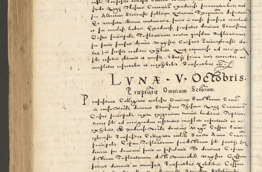 Zdjęcie nr 1060 dla obiektu archiwalnego: Acta actorum causarum sententiarum deffinitiuarum, quam interloquutoriarum, decretorum, obligationum, procuratorum etc. coram Reverendo Domino Martino Izbienski de Rusiecz Archidiacono Posnaniensis, custode et in Spiritualibus Vicario generali officiali Cracoviensis, ad Annum Domini Millesimum quingentesimum Sexagesimum Nonum cuius indictio duodecima, Pontus Sanctissimi Pii Papae Quinti Annus quartus foeliciter continuantur