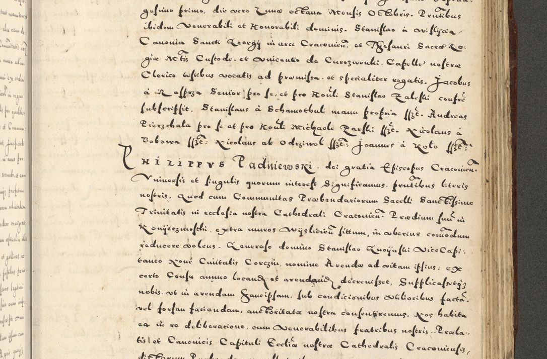 Zdjęcie nr 1053 dla obiektu archiwalnego: Acta actorum causarum sententiarum deffinitiuarum, quam interloquutoriarum, decretorum, obligationum, procuratorum etc. coram Reverendo Domino Martino Izbienski de Rusiecz Archidiacono Posnaniensis, custode et in Spiritualibus Vicario generali officiali Cracoviensis, ad Annum Domini Millesimum quingentesimum Sexagesimum Nonum cuius indictio duodecima, Pontus Sanctissimi Pii Papae Quinti Annus quartus foeliciter continuantur