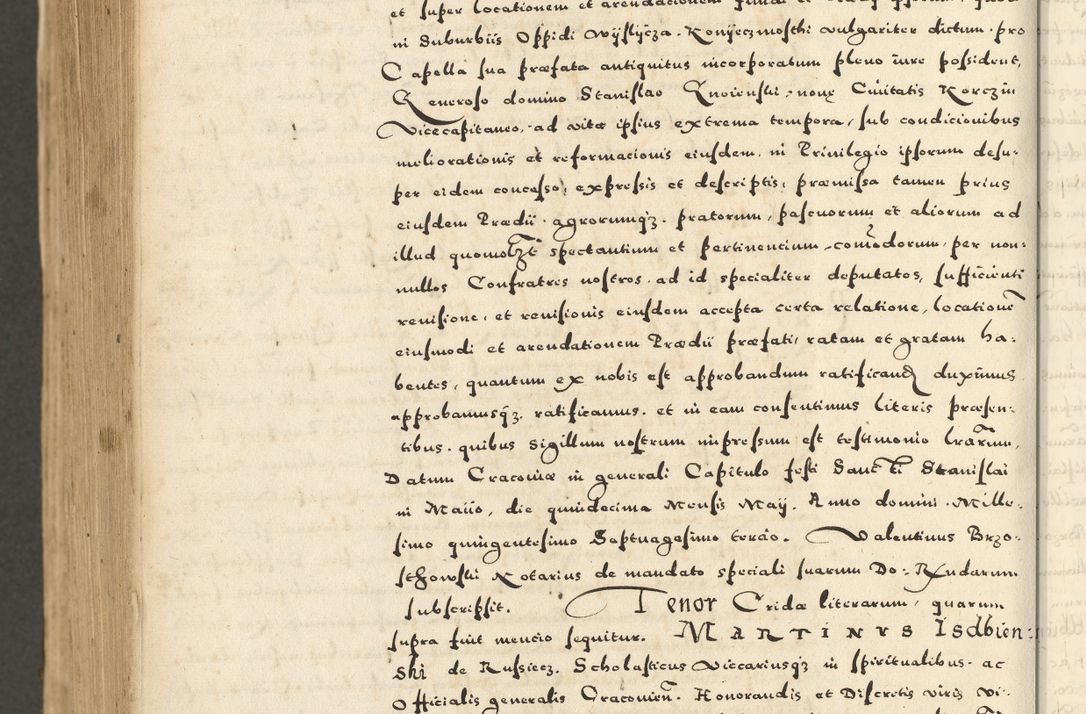 Zdjęcie nr 1054 dla obiektu archiwalnego: Acta actorum causarum sententiarum deffinitiuarum, quam interloquutoriarum, decretorum, obligationum, procuratorum etc. coram Reverendo Domino Martino Izbienski de Rusiecz Archidiacono Posnaniensis, custode et in Spiritualibus Vicario generali officiali Cracoviensis, ad Annum Domini Millesimum quingentesimum Sexagesimum Nonum cuius indictio duodecima, Pontus Sanctissimi Pii Papae Quinti Annus quartus foeliciter continuantur