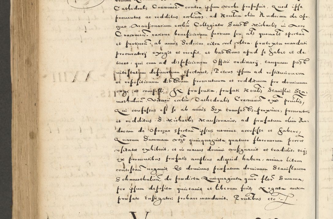 Zdjęcie nr 1048 dla obiektu archiwalnego: Acta actorum causarum sententiarum deffinitiuarum, quam interloquutoriarum, decretorum, obligationum, procuratorum etc. coram Reverendo Domino Martino Izbienski de Rusiecz Archidiacono Posnaniensis, custode et in Spiritualibus Vicario generali officiali Cracoviensis, ad Annum Domini Millesimum quingentesimum Sexagesimum Nonum cuius indictio duodecima, Pontus Sanctissimi Pii Papae Quinti Annus quartus foeliciter continuantur