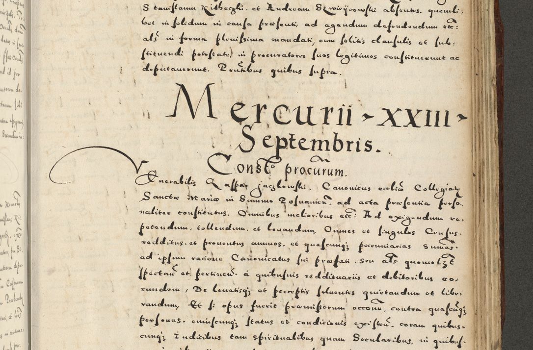 Zdjęcie nr 1047 dla obiektu archiwalnego: Acta actorum causarum sententiarum deffinitiuarum, quam interloquutoriarum, decretorum, obligationum, procuratorum etc. coram Reverendo Domino Martino Izbienski de Rusiecz Archidiacono Posnaniensis, custode et in Spiritualibus Vicario generali officiali Cracoviensis, ad Annum Domini Millesimum quingentesimum Sexagesimum Nonum cuius indictio duodecima, Pontus Sanctissimi Pii Papae Quinti Annus quartus foeliciter continuantur