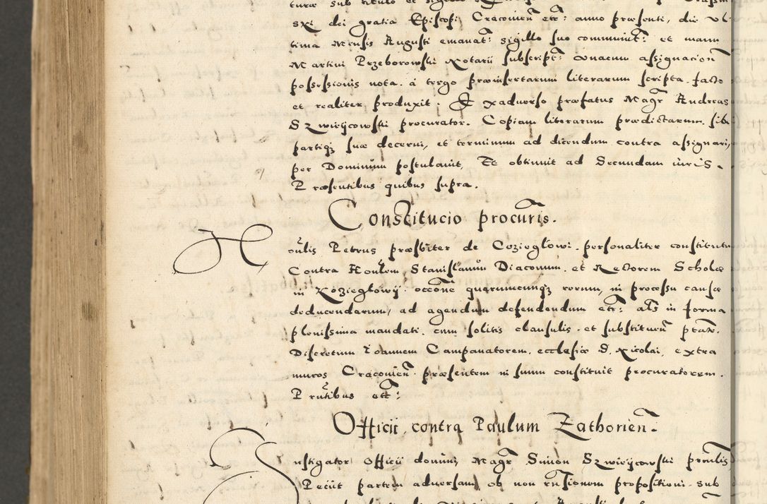 Zdjęcie nr 1036 dla obiektu archiwalnego: Acta actorum causarum sententiarum deffinitiuarum, quam interloquutoriarum, decretorum, obligationum, procuratorum etc. coram Reverendo Domino Martino Izbienski de Rusiecz Archidiacono Posnaniensis, custode et in Spiritualibus Vicario generali officiali Cracoviensis, ad Annum Domini Millesimum quingentesimum Sexagesimum Nonum cuius indictio duodecima, Pontus Sanctissimi Pii Papae Quinti Annus quartus foeliciter continuantur
