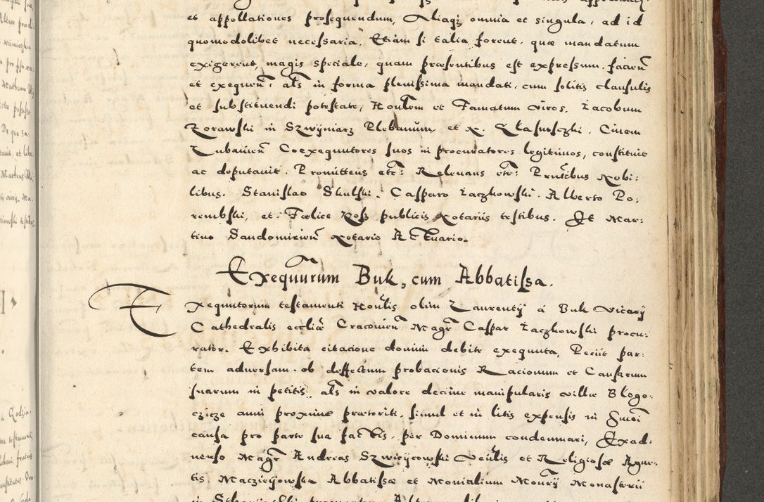 Zdjęcie nr 1035 dla obiektu archiwalnego: Acta actorum causarum sententiarum deffinitiuarum, quam interloquutoriarum, decretorum, obligationum, procuratorum etc. coram Reverendo Domino Martino Izbienski de Rusiecz Archidiacono Posnaniensis, custode et in Spiritualibus Vicario generali officiali Cracoviensis, ad Annum Domini Millesimum quingentesimum Sexagesimum Nonum cuius indictio duodecima, Pontus Sanctissimi Pii Papae Quinti Annus quartus foeliciter continuantur