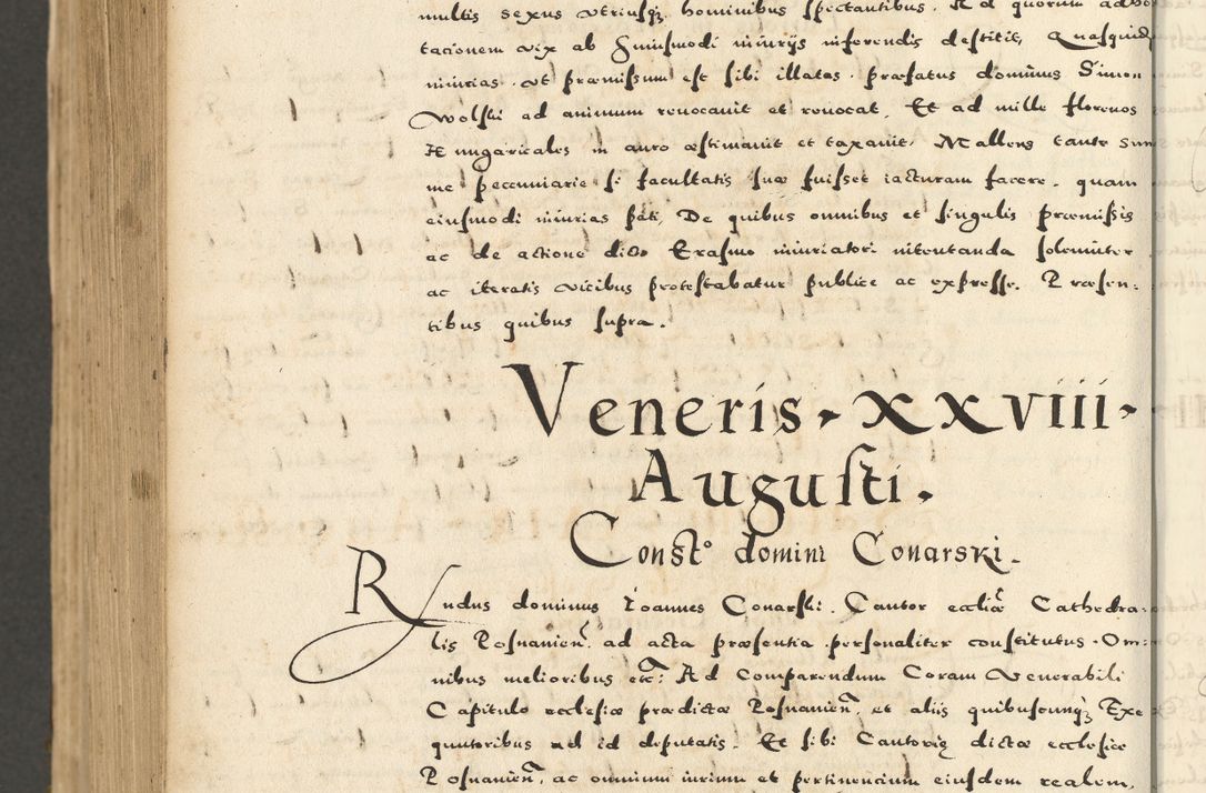 Zdjęcie nr 1030 dla obiektu archiwalnego: Acta actorum causarum sententiarum deffinitiuarum, quam interloquutoriarum, decretorum, obligationum, procuratorum etc. coram Reverendo Domino Martino Izbienski de Rusiecz Archidiacono Posnaniensis, custode et in Spiritualibus Vicario generali officiali Cracoviensis, ad Annum Domini Millesimum quingentesimum Sexagesimum Nonum cuius indictio duodecima, Pontus Sanctissimi Pii Papae Quinti Annus quartus foeliciter continuantur
