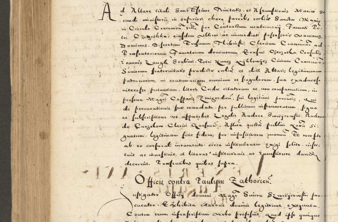 Zdjęcie nr 1026 dla obiektu archiwalnego: Acta actorum causarum sententiarum deffinitiuarum, quam interloquutoriarum, decretorum, obligationum, procuratorum etc. coram Reverendo Domino Martino Izbienski de Rusiecz Archidiacono Posnaniensis, custode et in Spiritualibus Vicario generali officiali Cracoviensis, ad Annum Domini Millesimum quingentesimum Sexagesimum Nonum cuius indictio duodecima, Pontus Sanctissimi Pii Papae Quinti Annus quartus foeliciter continuantur