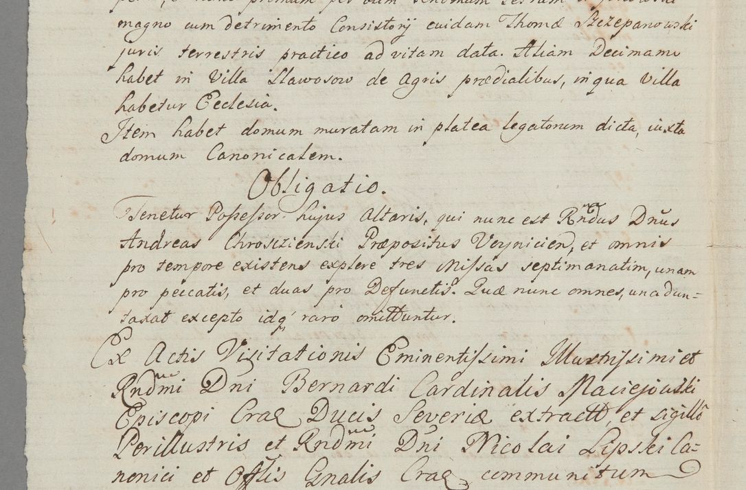 Zdjęcie nr 2 dla obiektu archiwalnego: 1602. Altare SS. Gervasij et Protasij. ... Ex Actis Visitationis ... Bernardi Cardinalis Maciejowski Epicopi Cracoviensi ... et ... Nicolai Lipski Canonici et Officialis Generalis Cracoviensis communitum.