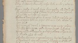 Zdjęcie nr 1 dla obiektu archiwalnego: [Wizytacja klasztoru PP.Bernardynek w Wieluniu, 1614], Dach na koscielie od miastha ...