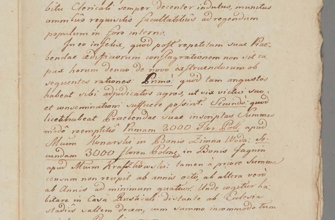 Zdjęcie nr 12 dla obiektu archiwalnego: ACTUS Visitationis Decanalis Ecclesiarum Parochialium Dioecesis Cracoviensis Decanatus Zwolinensis Ex Mandato Illustrissimi Reverendissimi Domini Augustini Caroli Borromaei LIPIŃSKI Utriusque Juris Doctoris, Ecclesiarum Cathedralium Cracoviensis Scholastici Provisi, Plocensis Canonici, Vicarii in Spiritualibus, et Officialis Generalis Cracoviensis, Ordinis Sancti Stanislai EQUITIS per Epistolam Encyclicam ad Decaneos Foraneos Dioecesis Cracoviensis Typis impressam Datam Cracoviae Die 29 Septembris Anno 1795 Promulgato per Me Joannem Cantium Poznański Canonicum Sancti Sepulcri Domini Praepositum Skarisoviensem pro Illustri Admodum Reverendo Domino Decano Zwolinensi Substitutum Visitatorem Mense Novembri peractae.