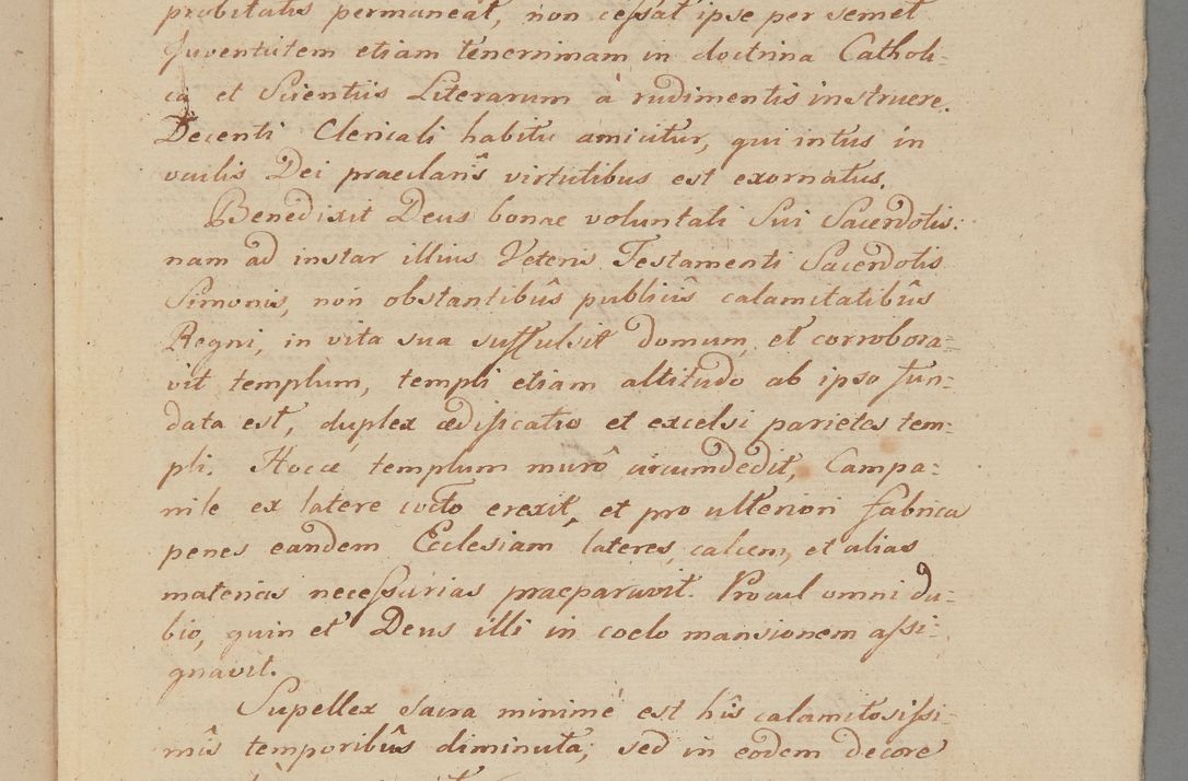 Zdjęcie nr 6 dla obiektu archiwalnego: ACTUS Visitationis Decanalis Ecclesiarum Parochialium Dioecesis Cracoviensis Decanatus Zwolinensis Ex Mandato Illustrissimi Reverendissimi Domini Augustini Caroli Borromaei LIPIŃSKI Utriusque Juris Doctoris, Ecclesiarum Cathedralium Cracoviensis Scholastici Provisi, Plocensis Canonici, Vicarii in Spiritualibus, et Officialis Generalis Cracoviensis, Ordinis Sancti Stanislai EQUITIS per Epistolam Encyclicam ad Decaneos Foraneos Dioecesis Cracoviensis Typis impressam Datam Cracoviae Die 29 Septembris Anno 1795 Promulgato per Me Joannem Cantium Poznański Canonicum Sancti Sepulcri Domini Praepositum Skarisoviensem pro Illustri Admodum Reverendo Domino Decano Zwolinensi Substitutum Visitatorem Mense Novembri peractae.