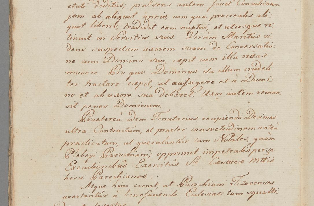 Zdjęcie nr 27 dla obiektu archiwalnego: ACTUS Visitationis Decanalis Ecclesiarum Parochialium Dioecesis Cracoviensis Decanatus Zwolinensis Ex Mandato Illustrissimi Reverendissimi Domini Augustini Caroli Borromaei LIPIŃSKI Utriusque Juris Doctoris, Ecclesiarum Cathedralium Cracoviensis Scholastici Provisi, Plocensis Canonici, Vicarii in Spiritualibus, et Officialis Generalis Cracoviensis, Ordinis Sancti Stanislai EQUITIS per Epistolam Encyclicam ad Decaneos Foraneos Dioecesis Cracoviensis Typis impressam Datam Cracoviae Die 29 Septembris Anno 1795 Promulgato per Me Joannem Cantium Poznański Canonicum Sancti Sepulcri Domini Praepositum Skarisoviensem pro Illustri Admodum Reverendo Domino Decano Zwolinensi Substitutum Visitatorem Mense Novembri peractae.