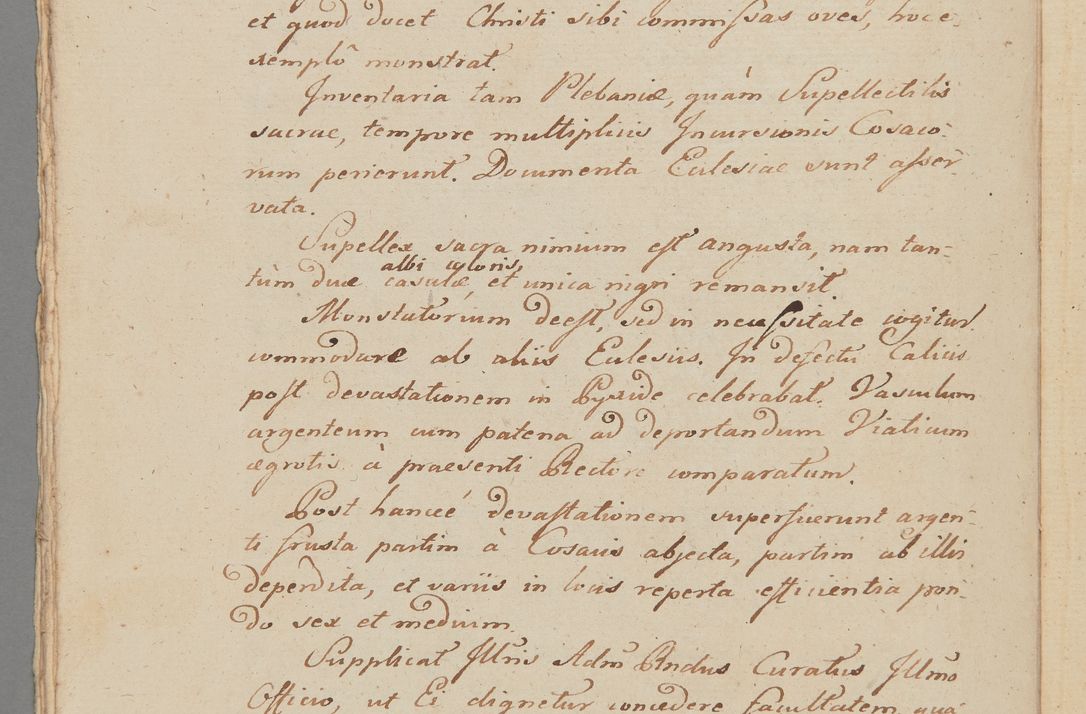 Zdjęcie nr 21 dla obiektu archiwalnego: ACTUS Visitationis Decanalis Ecclesiarum Parochialium Dioecesis Cracoviensis Decanatus Zwolinensis Ex Mandato Illustrissimi Reverendissimi Domini Augustini Caroli Borromaei LIPIŃSKI Utriusque Juris Doctoris, Ecclesiarum Cathedralium Cracoviensis Scholastici Provisi, Plocensis Canonici, Vicarii in Spiritualibus, et Officialis Generalis Cracoviensis, Ordinis Sancti Stanislai EQUITIS per Epistolam Encyclicam ad Decaneos Foraneos Dioecesis Cracoviensis Typis impressam Datam Cracoviae Die 29 Septembris Anno 1795 Promulgato per Me Joannem Cantium Poznański Canonicum Sancti Sepulcri Domini Praepositum Skarisoviensem pro Illustri Admodum Reverendo Domino Decano Zwolinensi Substitutum Visitatorem Mense Novembri peractae.