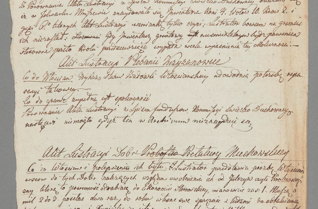 Zdjęcie nr 20 dla obiektu archiwalnego: [Akta lustracji dóbr różnych klasztorów i kościołów parafialnych]