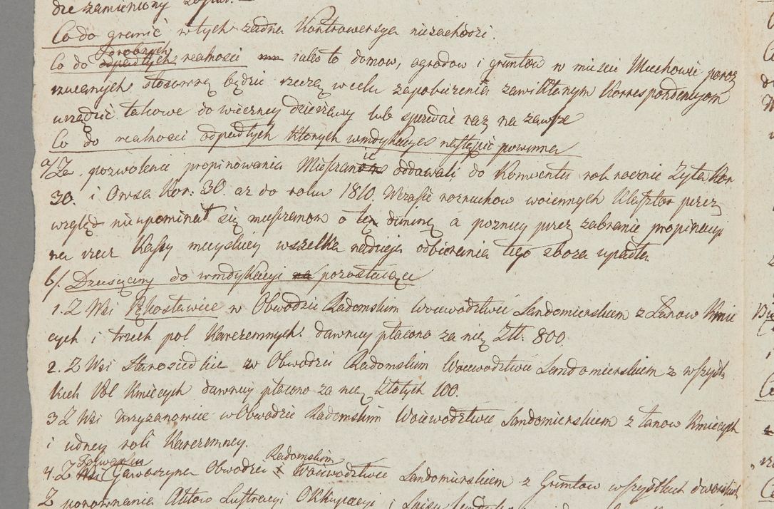 Zdjęcie nr 22 dla obiektu archiwalnego: [Akta lustracji dóbr różnych klasztorów i kościołów parafialnych]