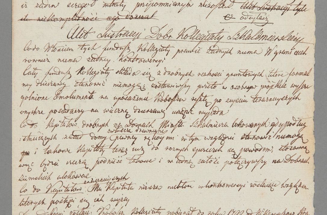 Zdjęcie nr 5 dla obiektu archiwalnego: [Akta lustracji dóbr różnych klasztorów i kościołów parafialnych]