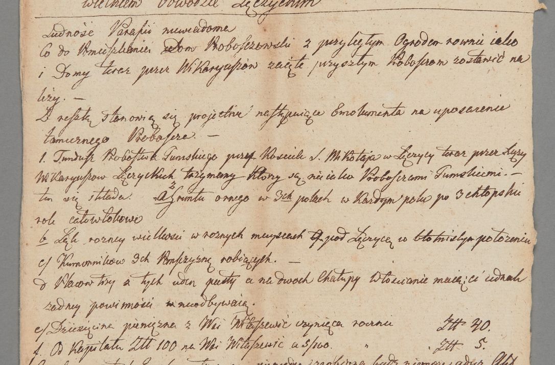 Zdjęcie nr 1 dla obiektu archiwalnego: [Akta lustracji dóbr różnych klasztorów i kościołów parafialnych]